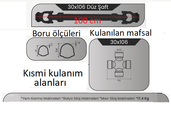 SFR30x106 100CM KILIFLI ZİRAİ ŞAFT 3